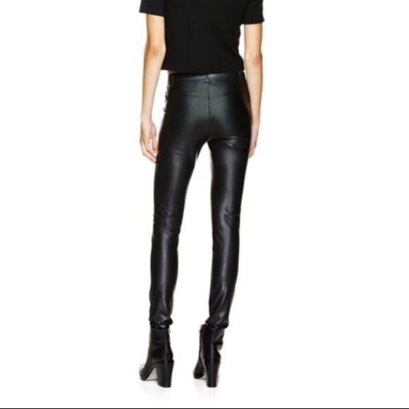 WILFRED | SAUVAGE DARIA PANTS FAUX LEATHER ARITZA - Picture 4 of 7